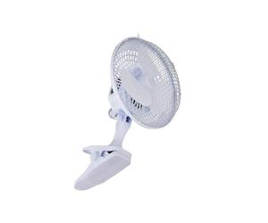 Q-Connect 6 Inch/152mm Clip On Portable Fan White KF00401