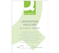 Q Connect 65x95mm 125 Micron Laminating Pouch (Pack of 100)