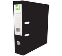 Q-Connect 70mm Lever Arch File Polypropylene A4 Black (Pack Of 10)