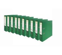 Q-Connect 70mm Lever Arch File Polypropylene A4 Green (Pack Of 10)