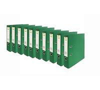 Q-Connect 70mm Lever Arch File Polypropylene A4 Green (Pack of 10) KF20022