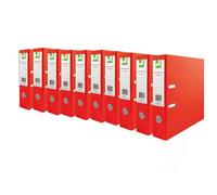 Q-Connect 70mm Lever Arch File Polypropylene A4 Red (10 Pack)
