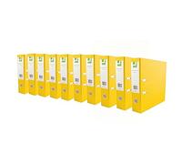 Q-CONNECT Lever Arch File KF20023 70mm Polypropylene A4 Yellow 10 Pack