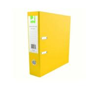 Q-Connect 70mm Lever Arch File Polypropylene Foolscap Yellow (Pack Of 10)