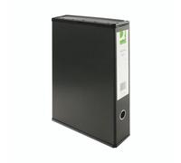 Q-Connect 75MM Box File FC Black PK5