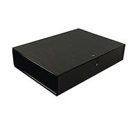 Q-Connect 75mm Box File Foolscap Black (5 Pack) KF20017