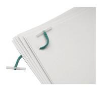 Q-Connect 76mm Plastic Ended Treasury Tag (Pack of 100), Green