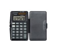 Q-Connect 8 Digit Pocket Calculator with Cover Black KF19062