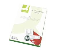 Q-Connect Multi-Purpose Labels 99.1x67.7mm 8 per A4 Sheet Pack of 100 White