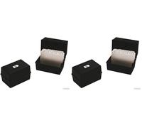 Q Connect 8x5 inch Card Index Box - Black (Pack of 2)