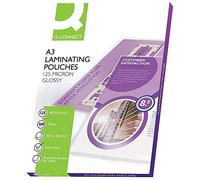 Q-CONNECT Laminating Pouches A3 KF04124 125 Micron Pack of 100