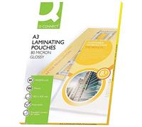 Q-CONNECT A3 Laminating Pouch KF04122 - 80 Micron Pack of 100