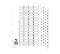 Q-Connect A4 1-100 Mylar Index (10 Pack)