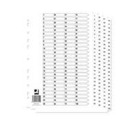 Q-Connect A4 1-100 Mylar Index (10 Pack) KF97059Q