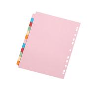 Q-Connect 12-Part Subject Divider Multi-Punched A4 Pk 20 - KF01515Q
