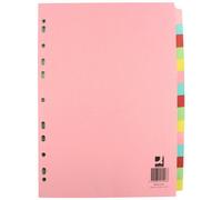 Q-Connect A4 15 Part Subject Divider Kf01516 - Multicolor