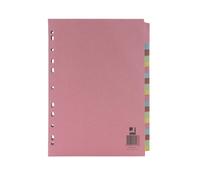 Q-Connect 20-Part Subject Divider Multi-Punched A4 Pk 20 - KF01517Q