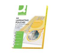 Q-Connect A4 2x80 Micron Adhesive Laminating Pouches (Pack of 100) KF11414