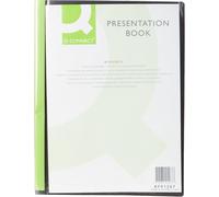 Q-Connect A4 40-Pocket Presentation Display Book - Black