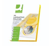Q-Connect A4 Adhesive Laminating Pouches 2 x 80 Micron Self Seal Pack of 100