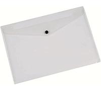 Q-Connect A4 Document Folder Plastic Clear Popper KF01244Q - Pack of 12