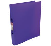 Q-Connect A4 Frosted Poly Ring binders in packs of 2 or assorted pack of 12 25mm