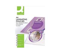 Q-Connect A4 Sticky-Backed Laminating Pouches 250 Micron (Pack of 25) KF24056
