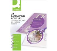 Q-Connect A4 Sticky-Backed Laminating Pouches 125 Micron KF24056 - Pack of 25