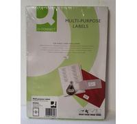 Q-Connect A4 White Multi Purpose Label 100 Sheets KF26056 Inc Vat SALEd KK 04