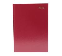 Q Connect A5 Daily Appointment Diary - Burgundy