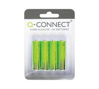 Q-Connect AA LR6 Alkaline Batteries 1.5V Pack of 4 KF00489