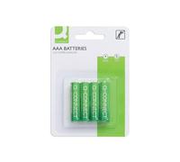 Q-Connect AAA LR03 Alkaline Batteries 1.5V Pack of 4 KF00488
