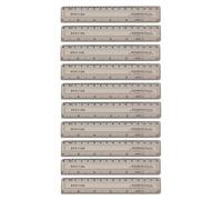 Q-Connect Ruler Acrylic Shatter Resistant 15cm Clear Pack of 10 KF01106Q