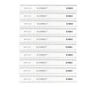 Q-Connect Acrylic Shatter Resistant Ruler 30cm Clear (Pack of 10) KF01107Q