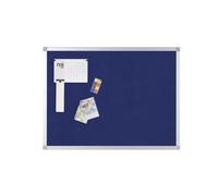 Q-Connect Aluminium Frame Felt Noticeboard 1800x1200mm Blue KF01078