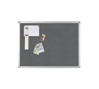 Q-Connect Aluminium Frame Felt Noticeboard 1800x1200mm Grey 9700027