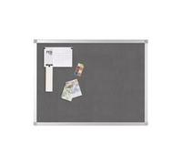 Q-CONNECT Aluminium Frame Felt Noticeboard KF01073 with Fixing Kit 900x600mm Grey