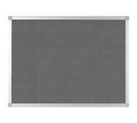 Q-Connect Aluminium Frame Felt Noticeboard with Fixing Kit 1200x900mm Grey