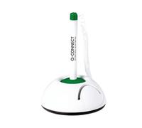 Q-Connect Antibacterial Reception Pen w/Paper Holder Plus x3 Ink Blue