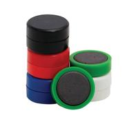 Q-Connect Round Magnet 25mm Assorted (Pack of 10) Ref KF02643