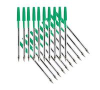 Q-CONNECT Ballpoint Pen KF34045, Medium Tip, Green, Pack of 20