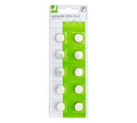 Q-Connect Batteries Alkaline Button Cell LR44/AG13 1.5V Pack of 10