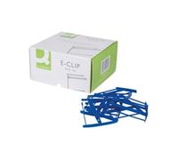 Q-Connect Binding E-Clip 60mm Blue (Pack of 100) Ref KF02282