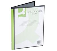 Q-Connect Presentation Display Book 10 Pocket A4 Black Ref KF01263