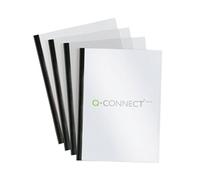Q-Connect Black A4 5mm Slide Binder and Cover Set Pk 20 - KF01926
