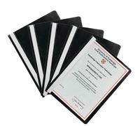 Q-Connect Black A4 Project Folder (Pack of 25) KF01453 - Free Next Day Delivery