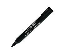 Q-Connect Black Flipchart Marker Pens Bullet Tip [Pack of 10]