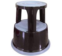 Q-Connect Black Metal Step Stool KF04845