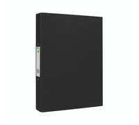 Q-CONNECT Binder 2-Ring 25 mm Paper Over Board A4 Black - Pack of 10