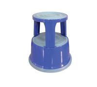 Q-Connect Metal Step Stool Blue Ref KF04847